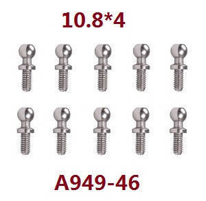 Wltoys K929 K929-A K929-B RC Car spare parts todayrc toys listing ball head screws 10.8*4 A949-46