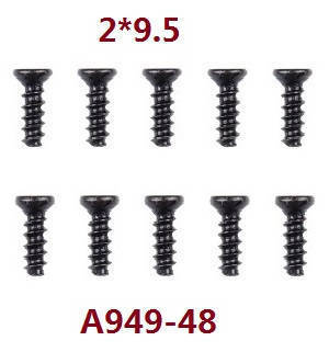 Wltoys K929 K929-A K929-B RC Car spare parts todayrc toys listing screws 2*9.5 A949-48