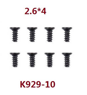 Wltoys K929 K929-A K929-B RC Car spare parts todayrc toys listing screws 2.6*4 K929-10