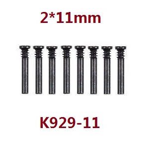 Wltoys K929 K929-A K929-B RC Car spare parts todayrc toys listing screws 2*11 K929-11 - Click Image to Close