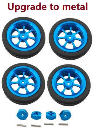 Wltoys K929 K929-A K929-B RC Car spare parts todayrc toys listing tires and whell seat (Metal hubs)