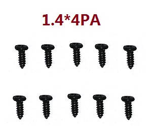 Wltoys XK 284131 RC Car spare parts todayrc toys listing screws 1.4*4PA 10pcs - Click Image to Close