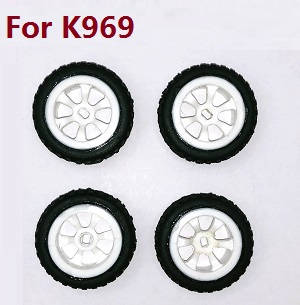 Wltoys K969 K979 K989 K999 P929 P939 RC Car spare parts todayrc toys listing tires (For K969)