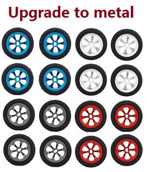 Wltoys K969 K979 K989 K999 P929 P939 RC Car spare parts todayrc toys listing tires with metal hubs 4 colors (all can use this one)