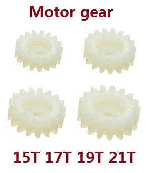Wltoys K969 K979 K989 K999 P929 P939 RC Car spare parts todayrc toys listing 15T 17T 19T 21T motor gear