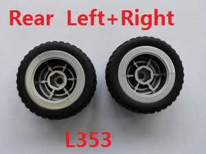 Wltoys L333 L343 L353 RC Car spare parts todayrc toys listing rear wheel (Left + Right L353)