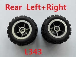 Wltoys L333 L343 L353 RC Car spare parts todayrc toys listing rear wheel (Left + Right L343)