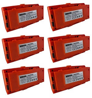 LI YE ZHAN TOYS LYZRC L900 Pro RC Drone spare parts todayrc toys listing 7.4V 2200mAh battery Orange 6pcs