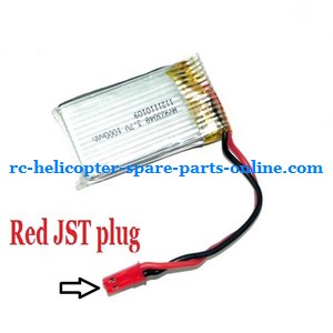 LH-1108 LH-1108A LH-1108C RC helicopter spare parts todayrc toys listing battery 3.7V 1000mAh Red JST plug