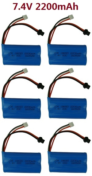 Lead Honor LH-1301 LH 1301 RC Helicopter spare parts 7.4V 2200mAh battery 6pcs