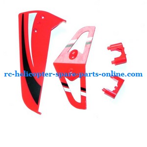 Egofly LT-711 LT-713 RC helicopter spare parts todayrc toys listing tail decorative set (Red)