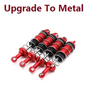 MJX Hyper Go 14209 MJX 14210 RC Car spare parts upgrade to metal shock absorber (Red)