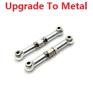 MJX Hyper Go 14209 MJX 14210 RC Car spare parts upgrade to metal steering linkage Silver