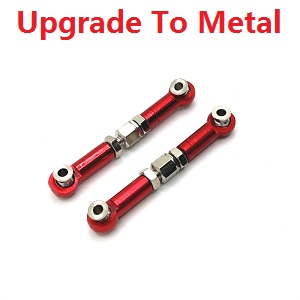 MJX Hyper Go 14209 MJX 14210 RC Car spare parts upgrade to metal steering linkage Red