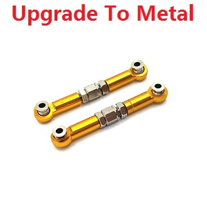 MJX Hyper Go 14209 MJX 14210 RC Car spare parts upgrade to metal steering linkage Gold