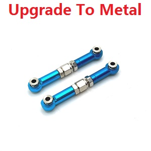 MJX Hyper Go 14209 MJX 14210 RC Car spare parts upgrade to metal steering linkage Blue