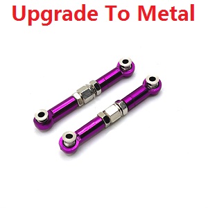 MJX Hyper Go 14209 MJX 14210 RC Car spare parts upgrade to metal steering linkage Purple