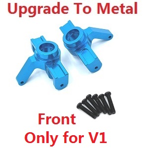 MJX Hyper Go 14209 MJX 14210 RC Car spare parts upgrade to metal steering block Blue Only for V1