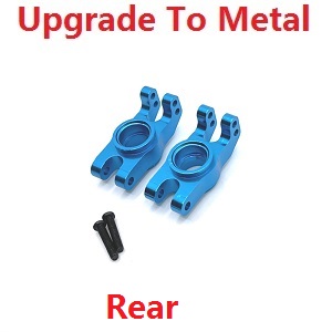 MJX Hyper Go 14209 MJX 14210 RC Car spare parts upgrade to metal rear hubs Blue