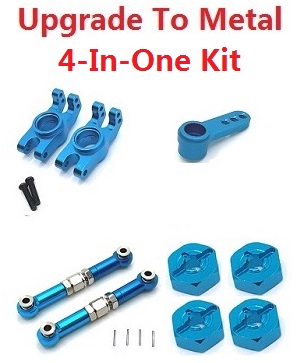 MJX Hyper Go 14209 MJX 14210 RC Car spare parts upgrade to metal 4-In-One Kit Blue