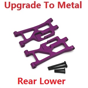 MJX Hyper Go 14209 MJX 14210 RC Car spare parts upgrade to metal rear lower suspension arms Purple