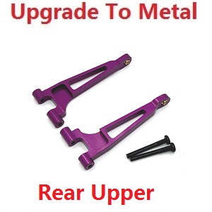 MJX Hyper Go 14209 MJX 14210 RC Car spare parts upgrade to metal rear upper suspension arms Purple - Click Image to Close