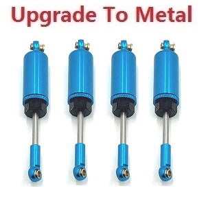 MJX Hyper Go 14209 MJX 14210 RC Car spare parts upgrade to metal hydraulic shock absorber Blue - Click Image to Close