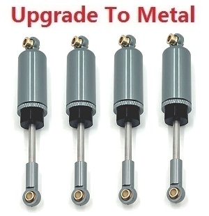 MJX Hyper Go 14209 MJX 14210 RC Car spare parts upgrade to metal hydraulic shock absorber Titanium color - Click Image to Close