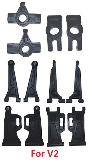 MJX Hyper Go 14209 MJX 14210 RC Car spare parts front and rear swing arm set + rear fixed seat + front steering seat (For V2)