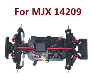 MJX Hyper Go 14209 MJX 14210 RC Car spare parts car frame body with brushless motor receiver ESC board SERVO assembly (For MJX 14209)
