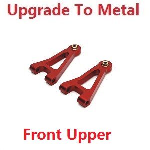 MJX Hyper Go 14301 MJX 14302 14303 RC Car spare parts front upper swing arm upgrade to metal Red