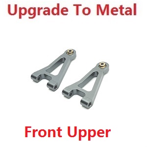 MJX Hyper Go 14301 MJX 14302 RC Car spare parts front upper swing arm upgrade to metal Titanium color