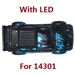 MJX Hyper Go 14301 MJX 14302 14303 RC Car spare parts car shell with LED module assembly for 14301 - Click Image to Close