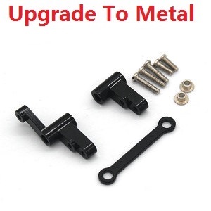 MJX Hyper Go 14301 MJX 14302 14303 RC Car spare parts upgrade to metal steering module (Black)