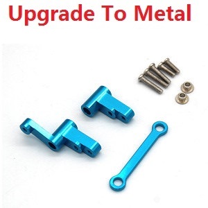 MJX Hyper Go 14301 MJX 14302 14303 RC Car spare parts upgrade to metal steering module (Blue)