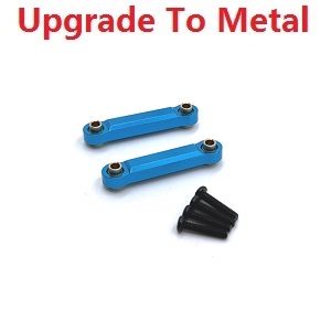 MJX Hyper Go 14301 MJX 14302 14303 RC Car spare parts upgrade to metal steering connect bar Blue - Click Image to Close