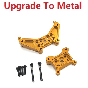 MJX Hyper Go 14301 MJX 14302 14303 RC Car spare parts upgrade to metal front and rear shock mount Gold