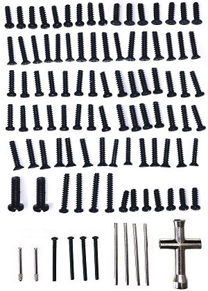 MJX Hyper Go 14301 MJX 14302 RC Car spare parts screws set + iron bar + hexagon wrench
