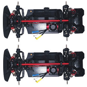 MJX Hyper Go 14301 MJX 14302 RC Car spare parts car frame body with brushless motor module assembly 2sets