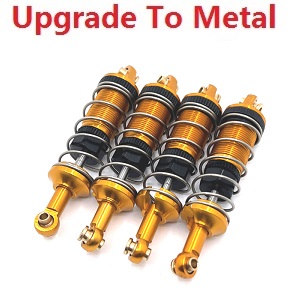 MJX Hyper Go 14301 MJX 14302 14303 RC Car spare parts upgrade to metal shock absorber Gold - Click Image to Close