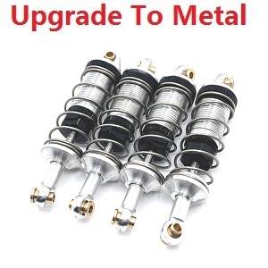MJX Hyper Go 14301 MJX 14302 14303 RC Car spare parts upgrade to metal shock absorber Silver - Click Image to Close