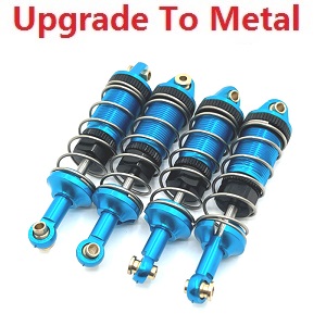 MJX Hyper Go 14301 MJX 14302 14303 RC Car spare parts upgrade to metal shock absorber Blue - Click Image to Close