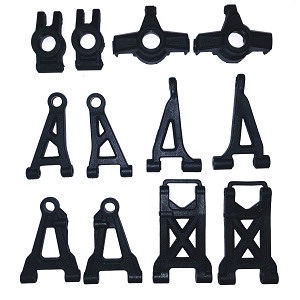 MJX Hyper Go 14301 MJX 14302 14303 RC Car spare parts front and rear swing arm set + rear fixed seat + front steering seat