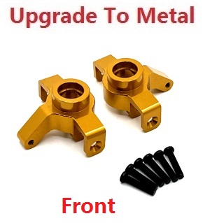 MJX Hyper Go 14301 MJX 14302 RC Car spare parts upgrade to metal front steering seat Gold