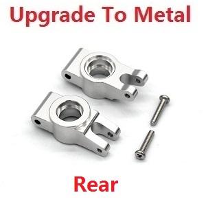 MJX Hyper Go 14301 MJX 14302 14303 RC Car spare partsupgrade to metal rear fixed seat Silver