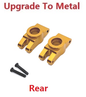 MJX Hyper Go 14301 MJX 14302 14303 RC Car spare partsupgrade to metal rear fixed seat Gold - Click Image to Close