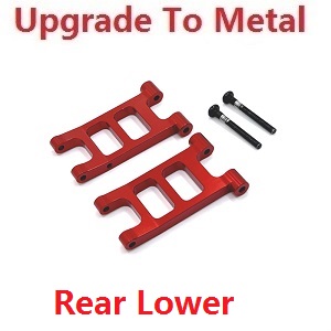 MJX Hyper Go 14301 MJX 14302 14303 RC Car spare parts rear lower swing arm upgrade to metal Red