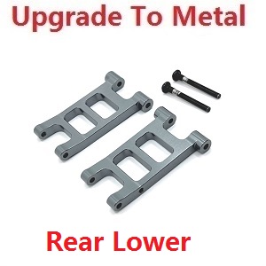MJX Hyper Go 14301 MJX 14302 14303 RC Car spare parts rear lower swing arm upgrade to metal Titanium color