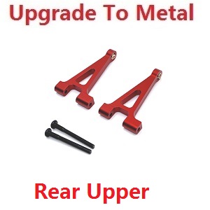MJX Hyper Go 14301 MJX 14302 14303 RC Car spare parts rear upper swing arm upgrade to metal Red