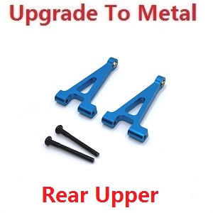 MJX Hyper Go 14301 MJX 14302 14303 RC Car spare parts rear upper swing arm upgrade to metal Blue - Click Image to Close